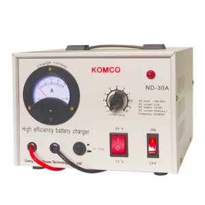 KOMCO AGM starts and stops automobile pure copper charger 12v24v intelligent battery charger with high power.